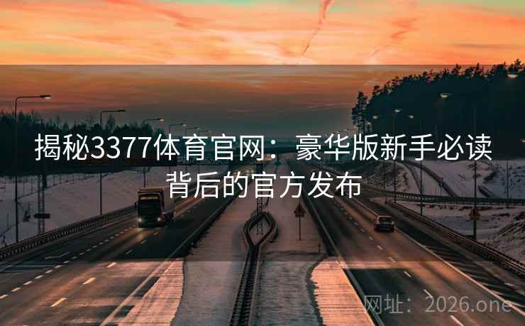 揭秘3377体育官网：豪华版新手必读背后的官方发布  第2张