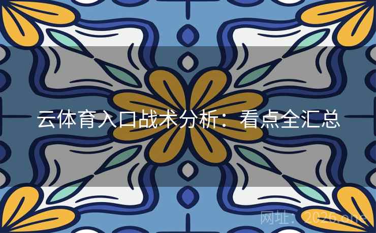 云体育入口战术分析：看点全汇总