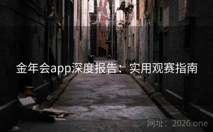金年会app深度报告：实用观赛指南